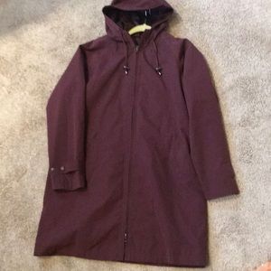 Purple L.L. Bean wind and rain jacket